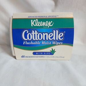 Kleenex Cottonelle Flushable Moist Wipes 48 Count Aloe
